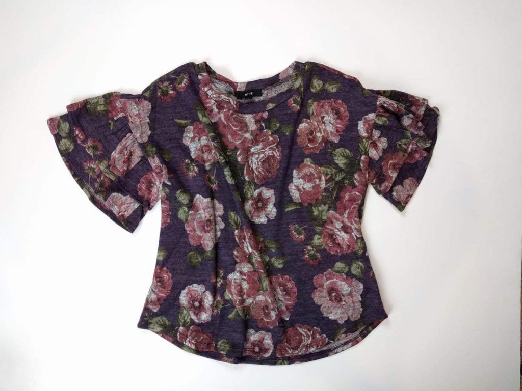 Purple floral top