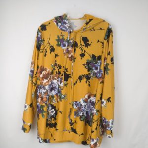 Floral print hoodie