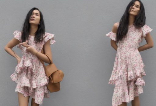 women wearing trendy 2023 Fashion with floral and ruffles